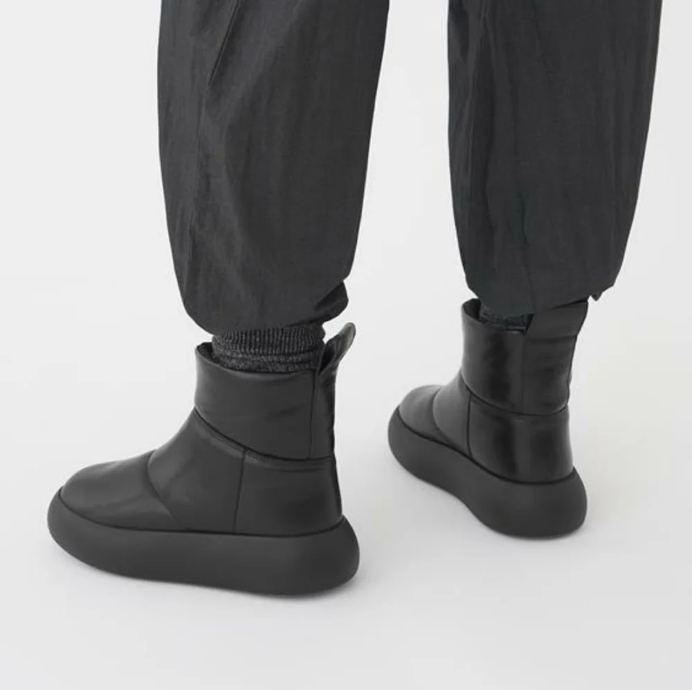 VAGABOND | Aylin Puff Boots in Black Leather
